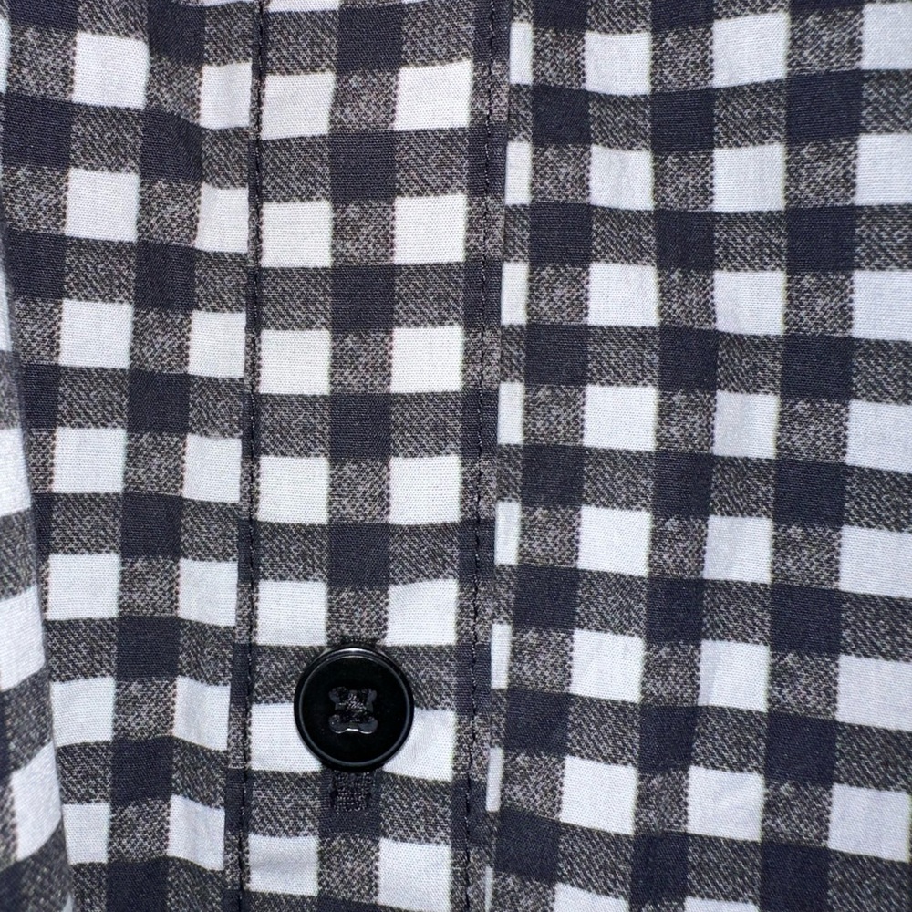 Tucker Black and White Gingham Midi Dress w/ Dolman Sleeves Medium - Picture 8 of 12